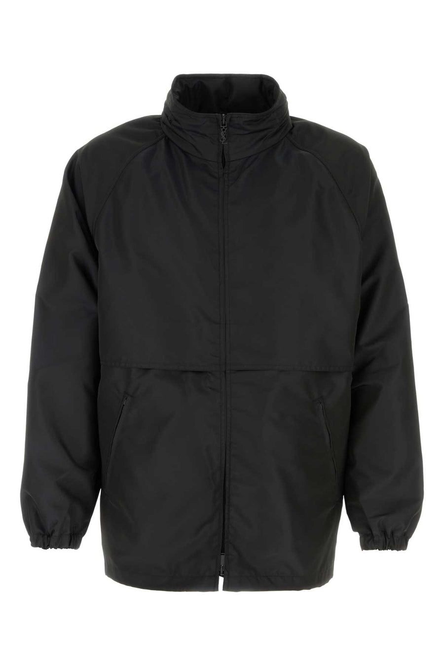 Black Polyester Windbreaker Bleuoutremer Abiti