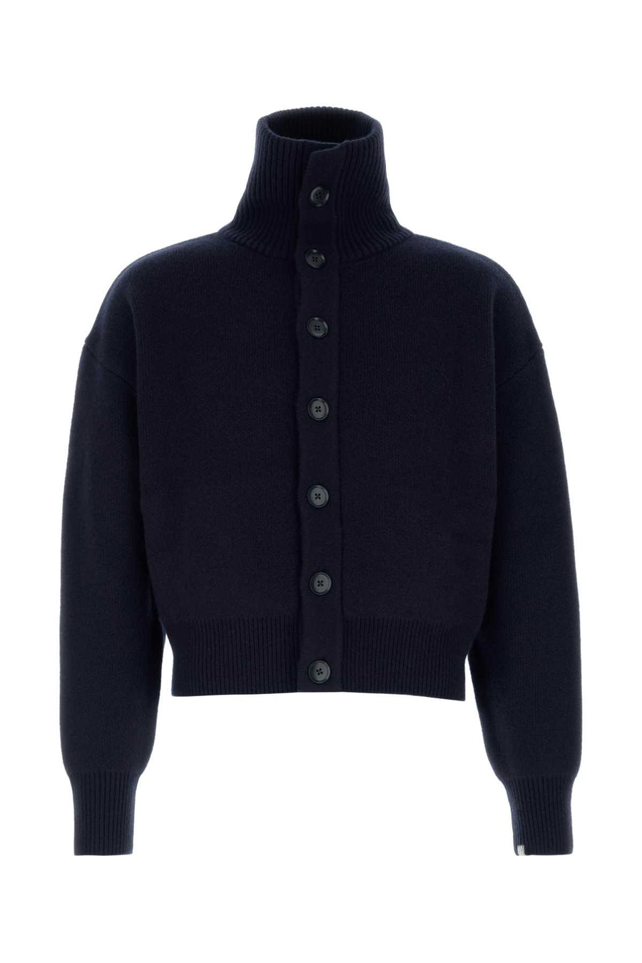 Navy Blue Cashmere Nâ°377 Cardigan Exterior: Maglieria