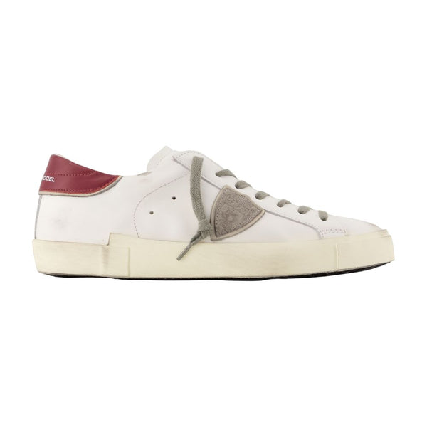 Prsx Low Man Sneakers - Philippe Model Leather White Shoes /
