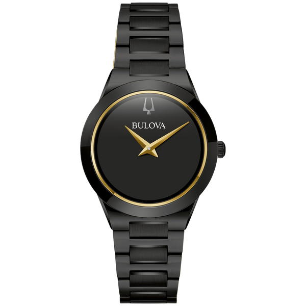 Bulova watch in black