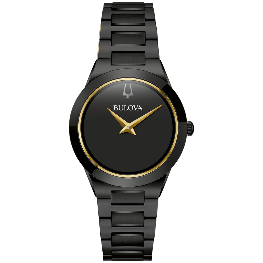 Bulova watch in black