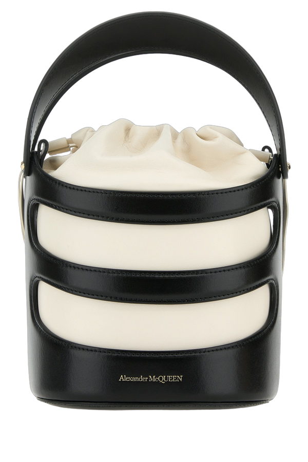 Alexander McQueen Leather top handle bag in black