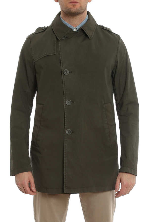 Herno 97% Cotton coat in green