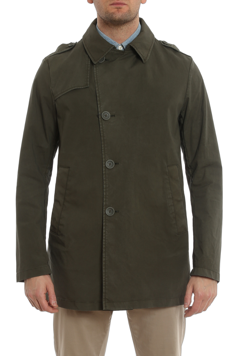 Herno 97% Cotton coat in green