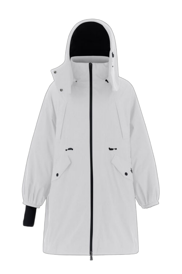 Herno External Layer: 100% Polyester; Membrane: Polytetrafluoroethylene; Lining: 100% Polyamide/Nylon; Padding: 80% Down coat in white
