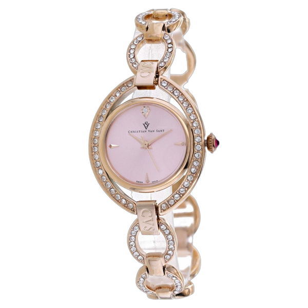 Christian Van Sant Stainless steel case watch in rose gold