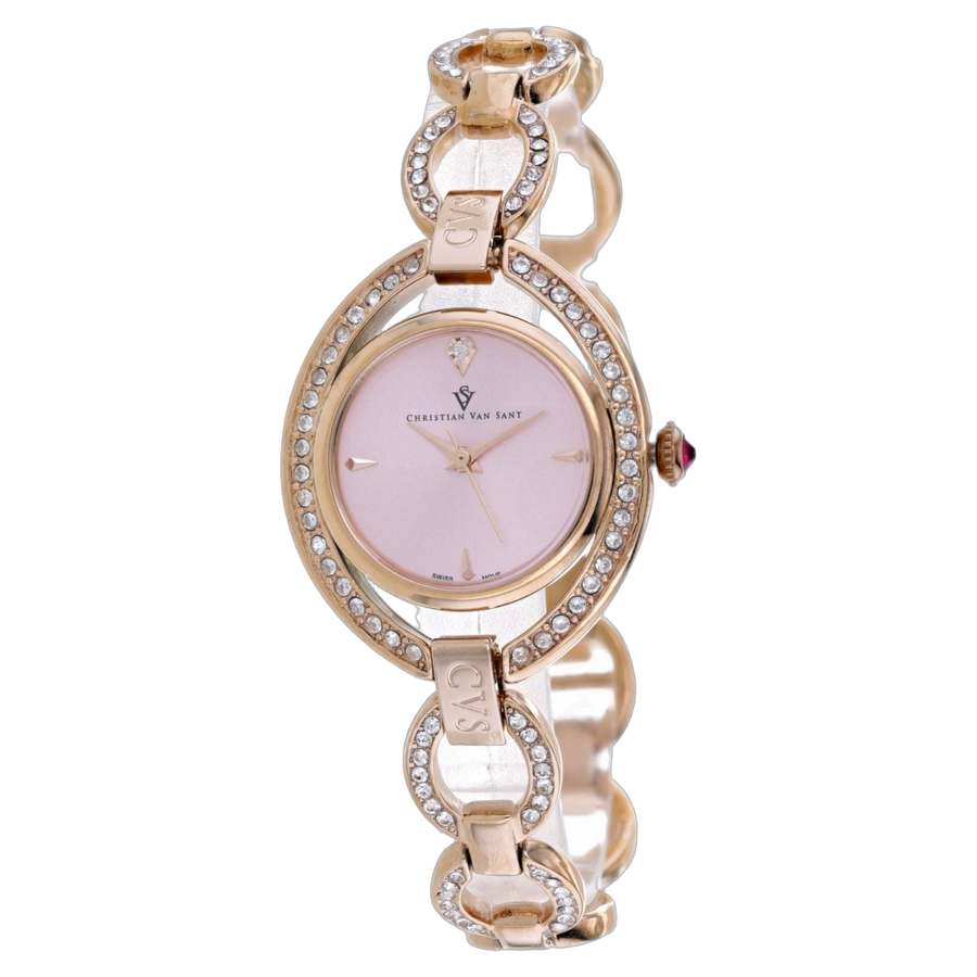 Christian Van Sant Stainless steel case watch in rose gold