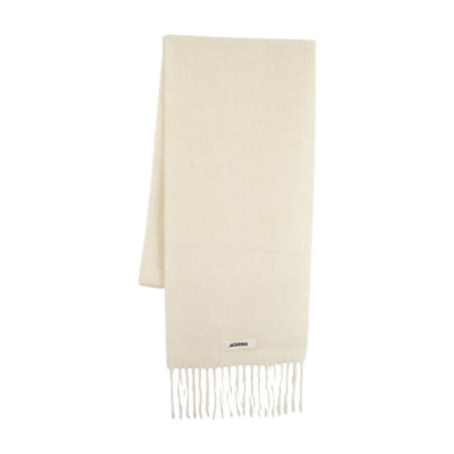 Jacquemus Wool scarf in white