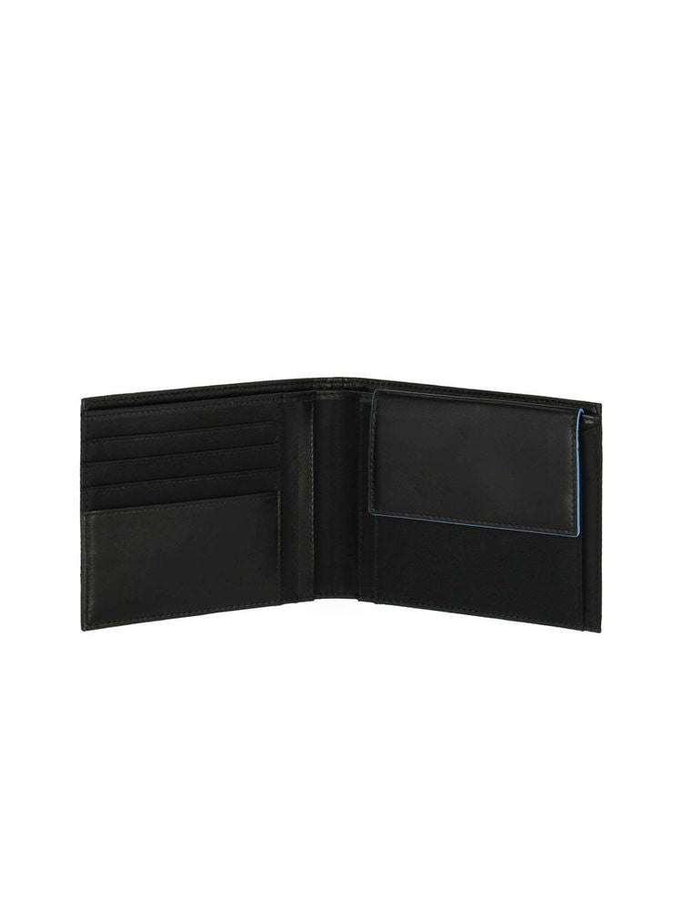 Piquadro 100% Recycled Nylon wallet in black
