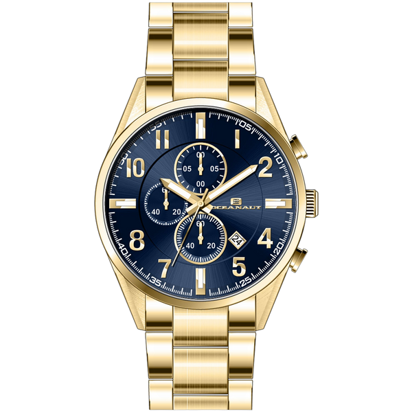Oceanaut Stainless steel case watch in gold