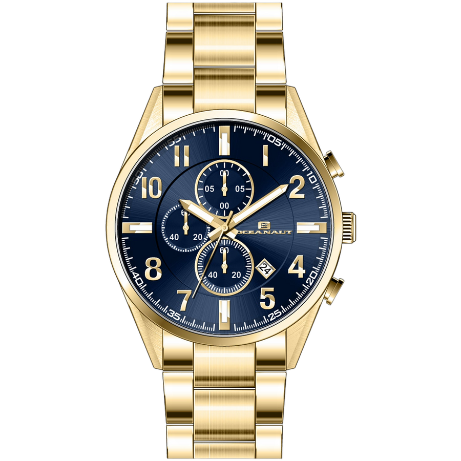 Oceanaut Stainless steel case watch in gold