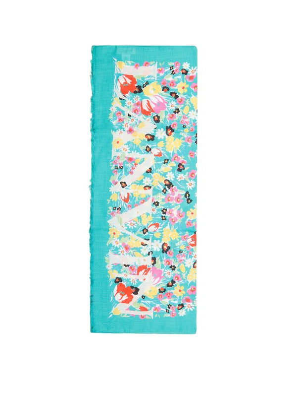 Lanvin 90% Modal scarf in turquoise
