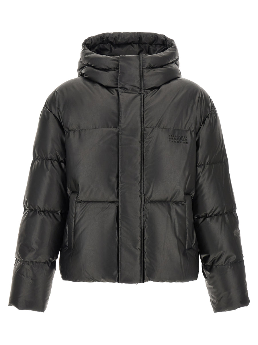 MM6 Maison Margiela 65% polyester down jacket in black