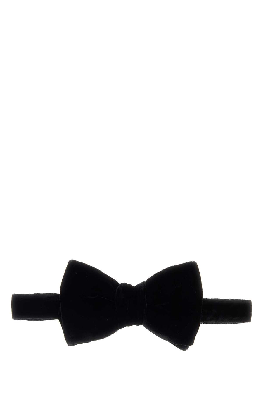 Viscose Fluid Velvet Bowtie Black Fabric: Cupro Maglieria