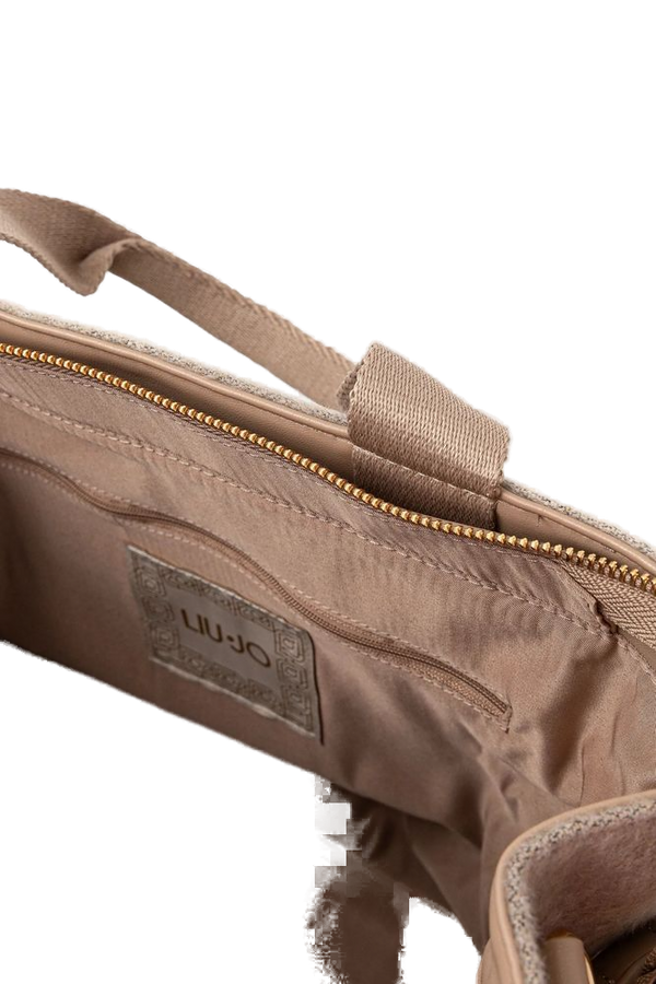 Liu Jo 100% Polyester tote bag in beige