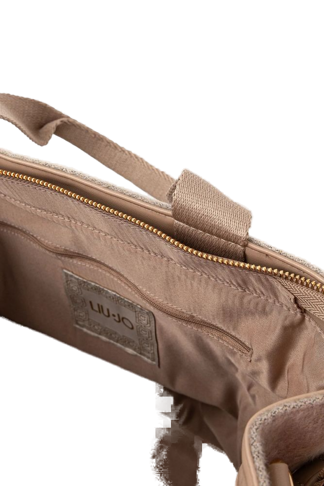 Liu Jo 100% Polyester tote bag in beige