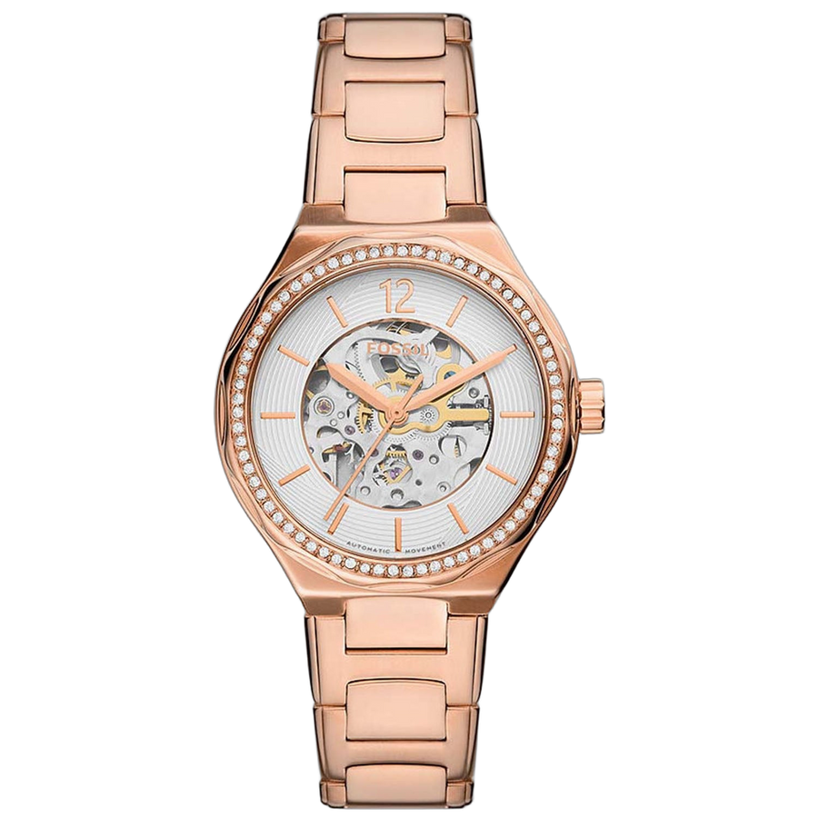 Fossil Stainless steel case watch in rose gold