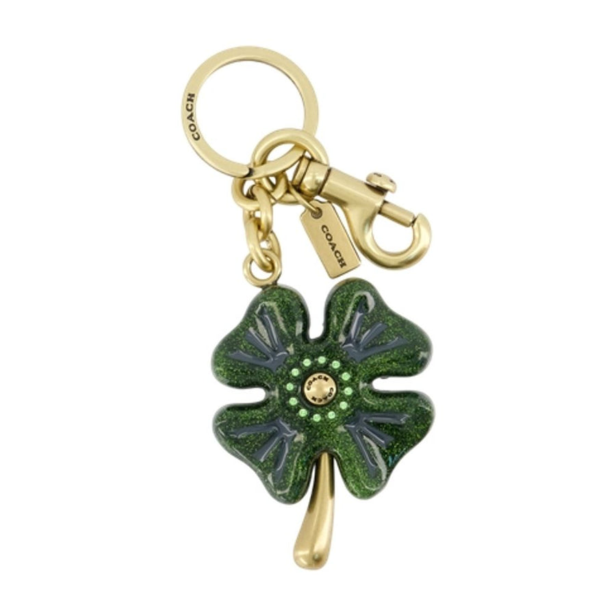 Coach Metal key case in green