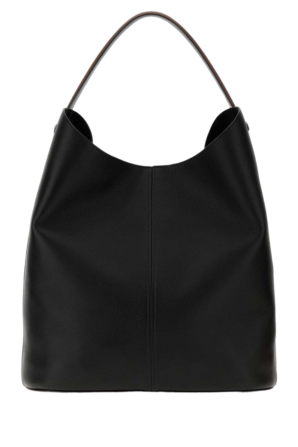 Maison Margiela Hobo Exterior: 100% Leather hobo bag in black