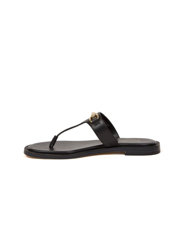 Michael Kors 100% Leather upper sandal in black