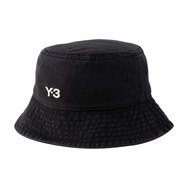 Y-3 IX7000 Cotton bucket hat in black