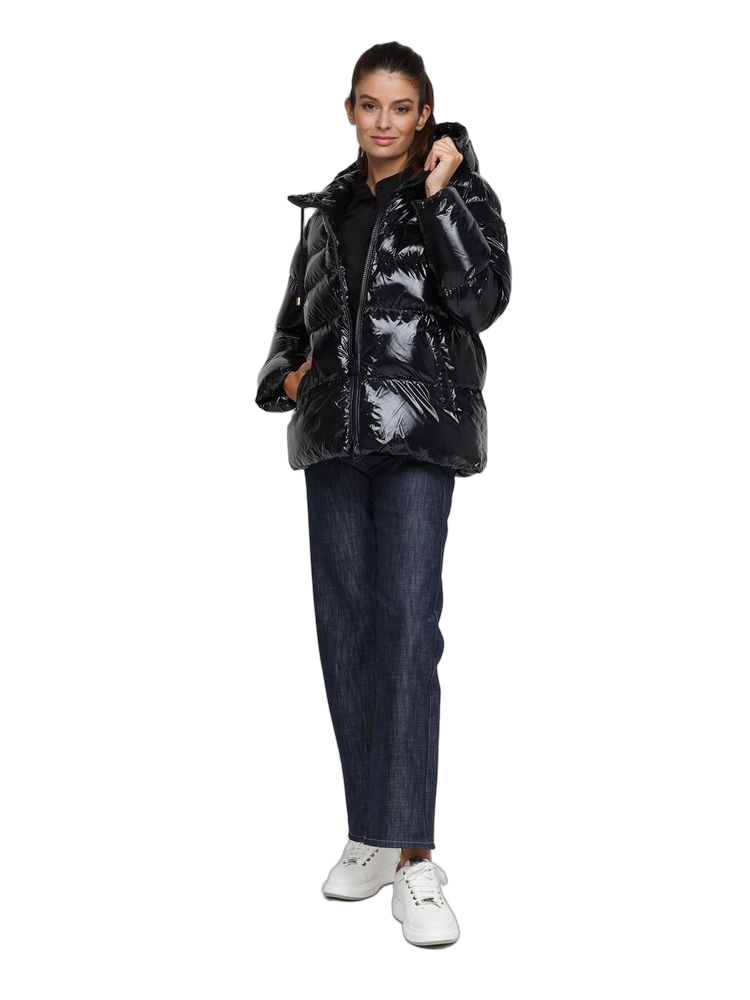 Pinko 100% Polyamide down jacket in black