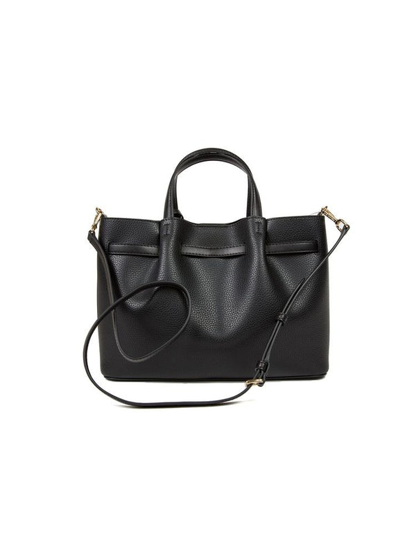 Michael Kors Cowhide satchel bag in black