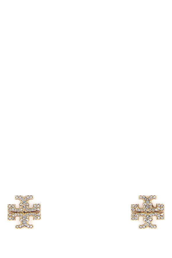 Embellished Metal Earrings Torygoldcrystal Orecchini