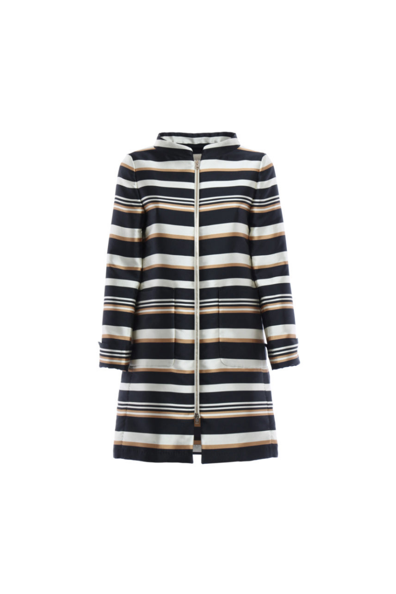 Herno 100% Polyester coat in black