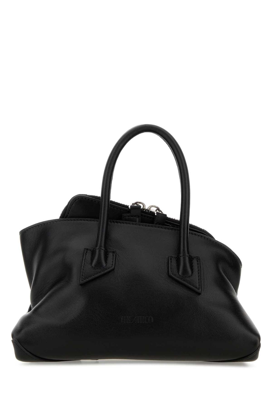 The Attico Exterior: 100% Calf Lining: 100% Suede Finishing: Silver metal shoulder bag in black