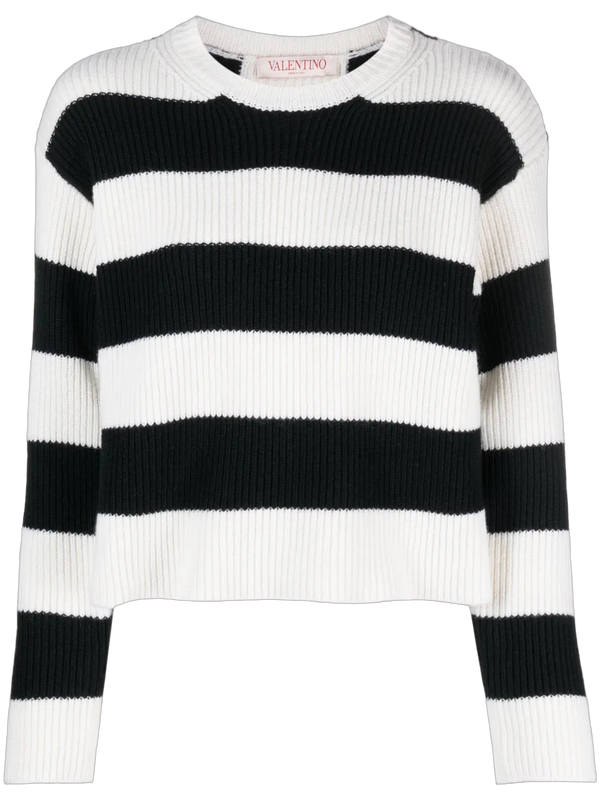 Valentino Virgin wool sweater in black