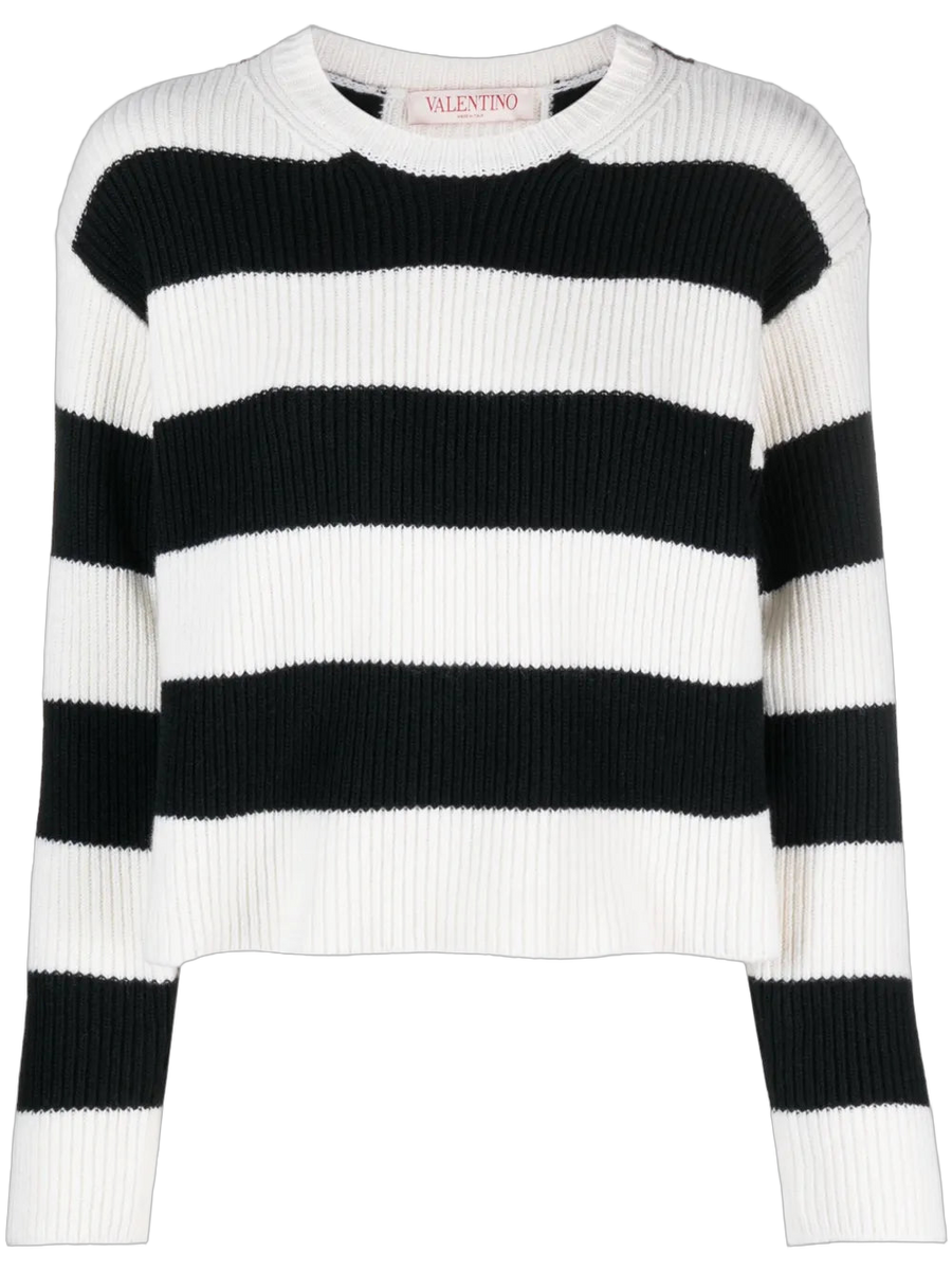 Valentino Virgin wool sweater in black
