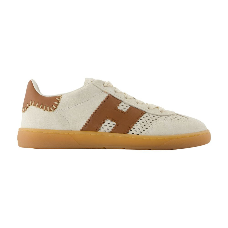 Hogan Calfskin sneaker in beige
