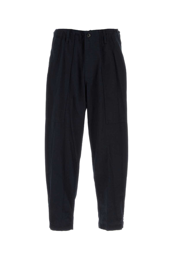 Yohji Yamamoto Painter 100% Cotton trousers in navy