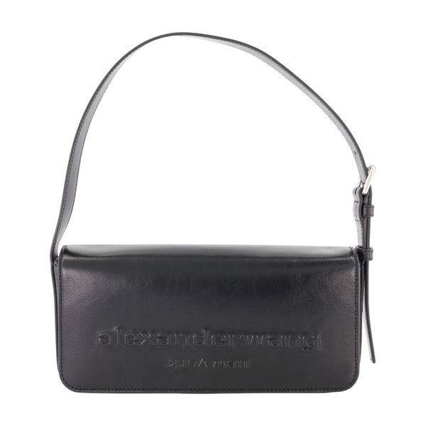 Punch Flap Shoulder Bag - Alexander Wang Leather Black Cowhide / Shoulder-hobo-bags