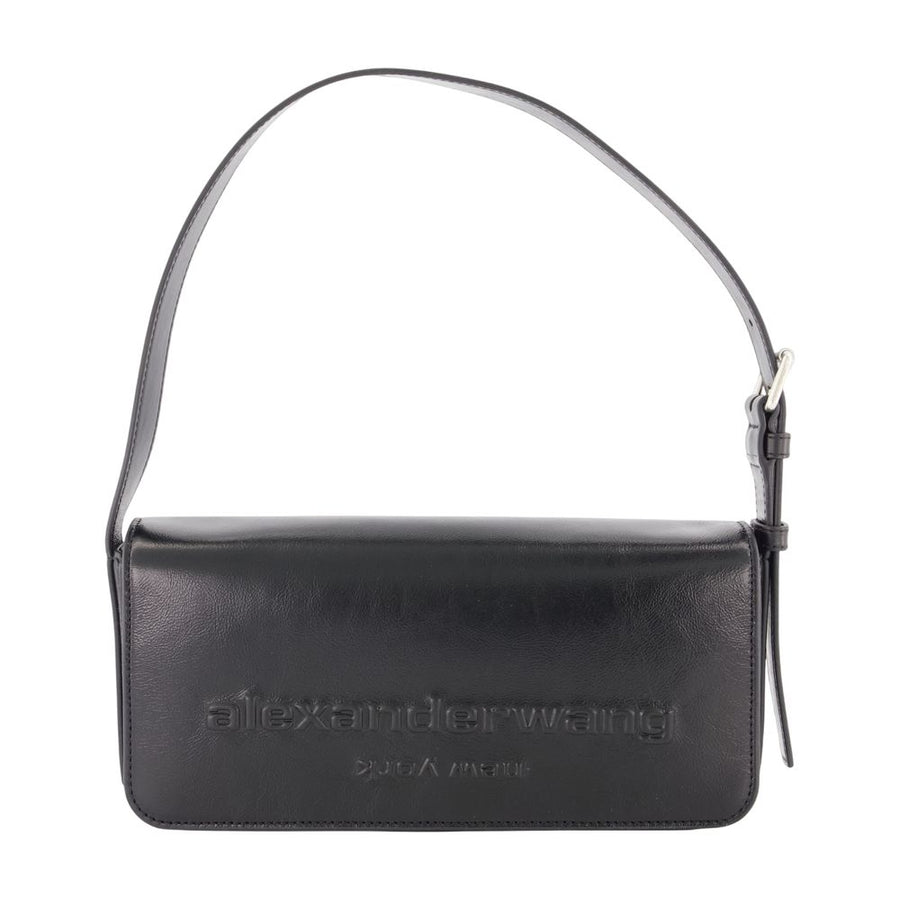 Punch Flap Shoulder Bag - Alexander Wang Leather Black Cowhide / Shoulder-hobo-bags