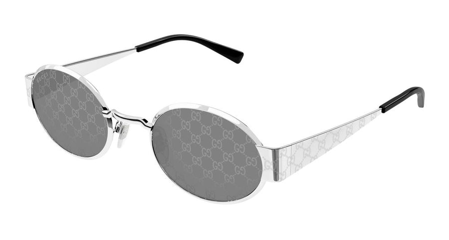 Sunglasses Gucci Gg1854s 002 Silver Smoke 51-23-145 Metal