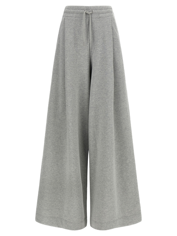 Dries Van Noten 100% cotton mélange jersey joggers in gray
