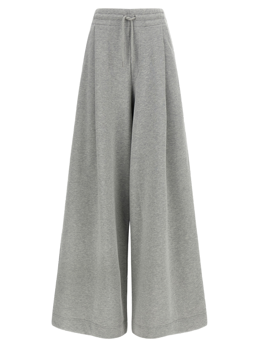 Dries Van Noten 100% cotton mélange jersey joggers in gray