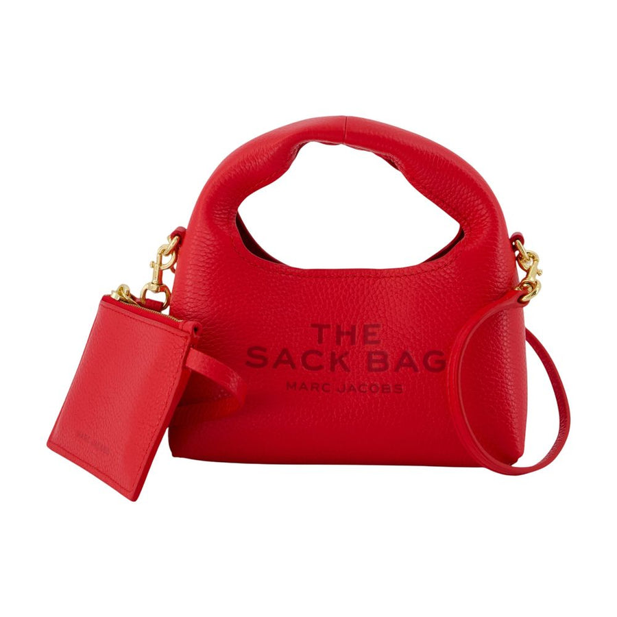 The Micro Sack Crossbody - Marc Jacobs Leather Red Cowhide Bags / Crossbodies