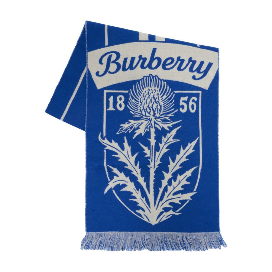 Burberry wool scarf in blue