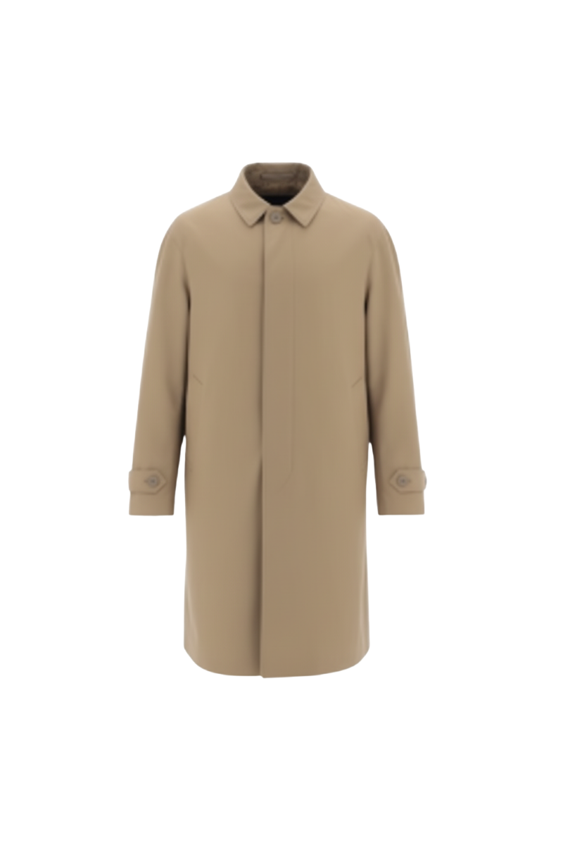 Herno 100% cotton coat in beige