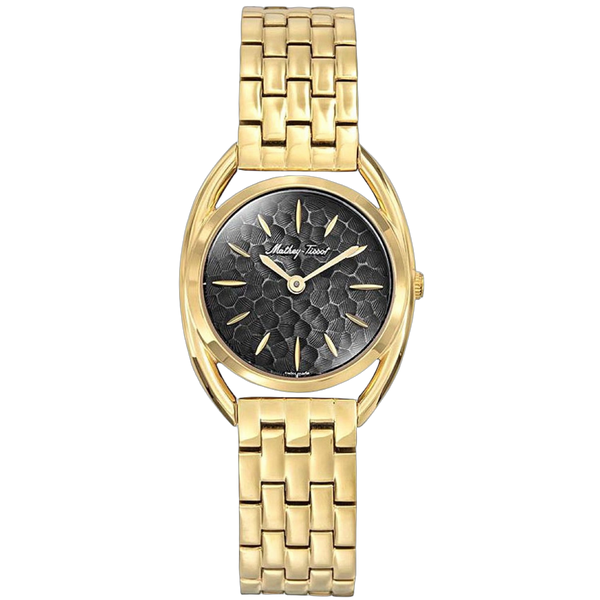 Mathey Tissot Stainless steel case watch in gold