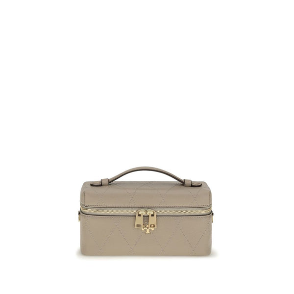 Tory Burch 100% Calf Leather Bos Taurus wallet in gray