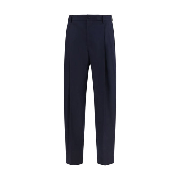 Dolce & Gabbana 99% Merino Wool Ovis Aries trousers in navy