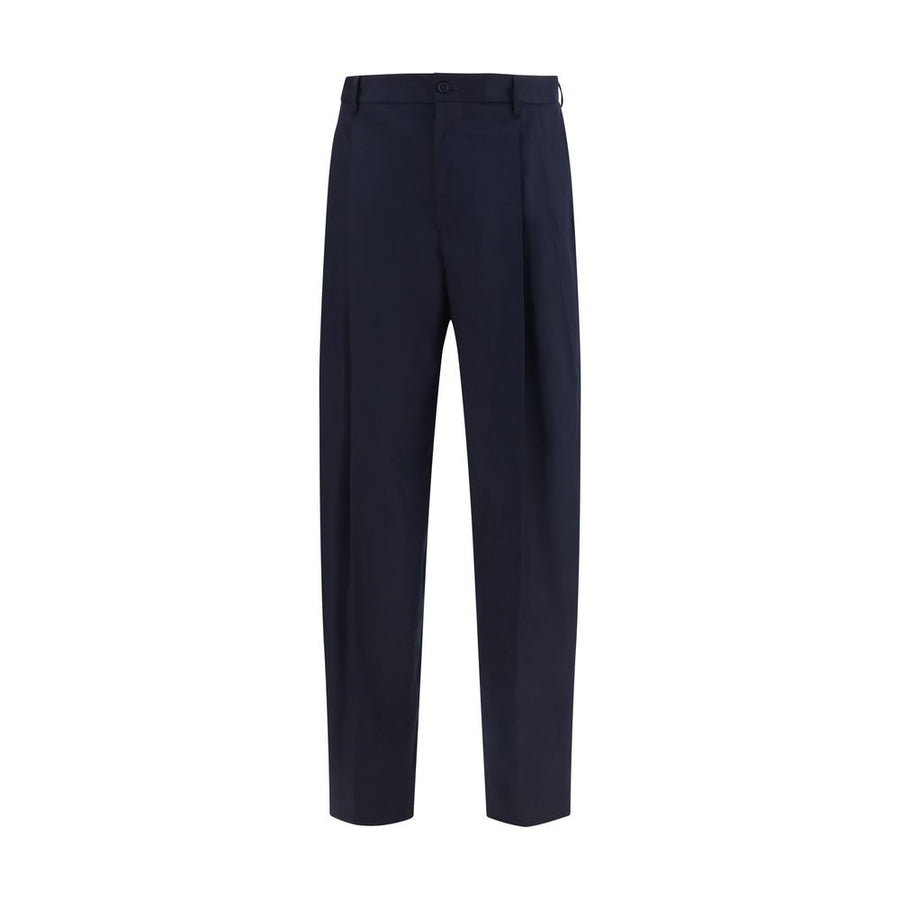 Dolce & Gabbana 99% Merino Wool Ovis Aries trousers in navy