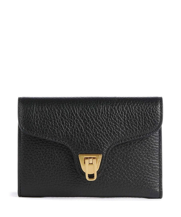 Coccinelle 100% Bovine Leather wallet in black