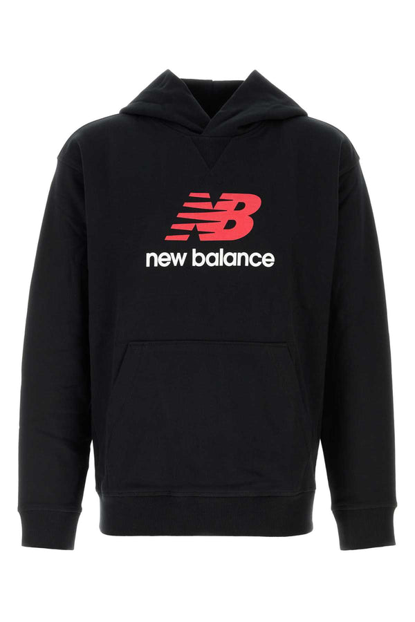 Black Cotton Sweatshirt Exterior: Felpe