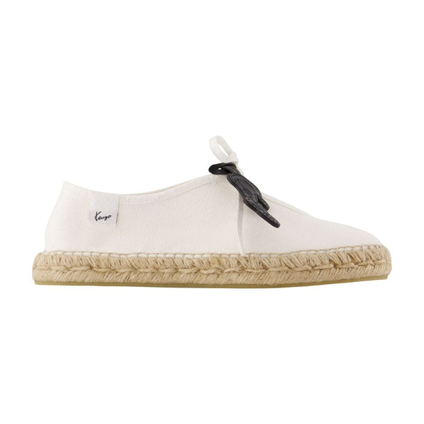 Kenzo Cotton espadrille flat in white