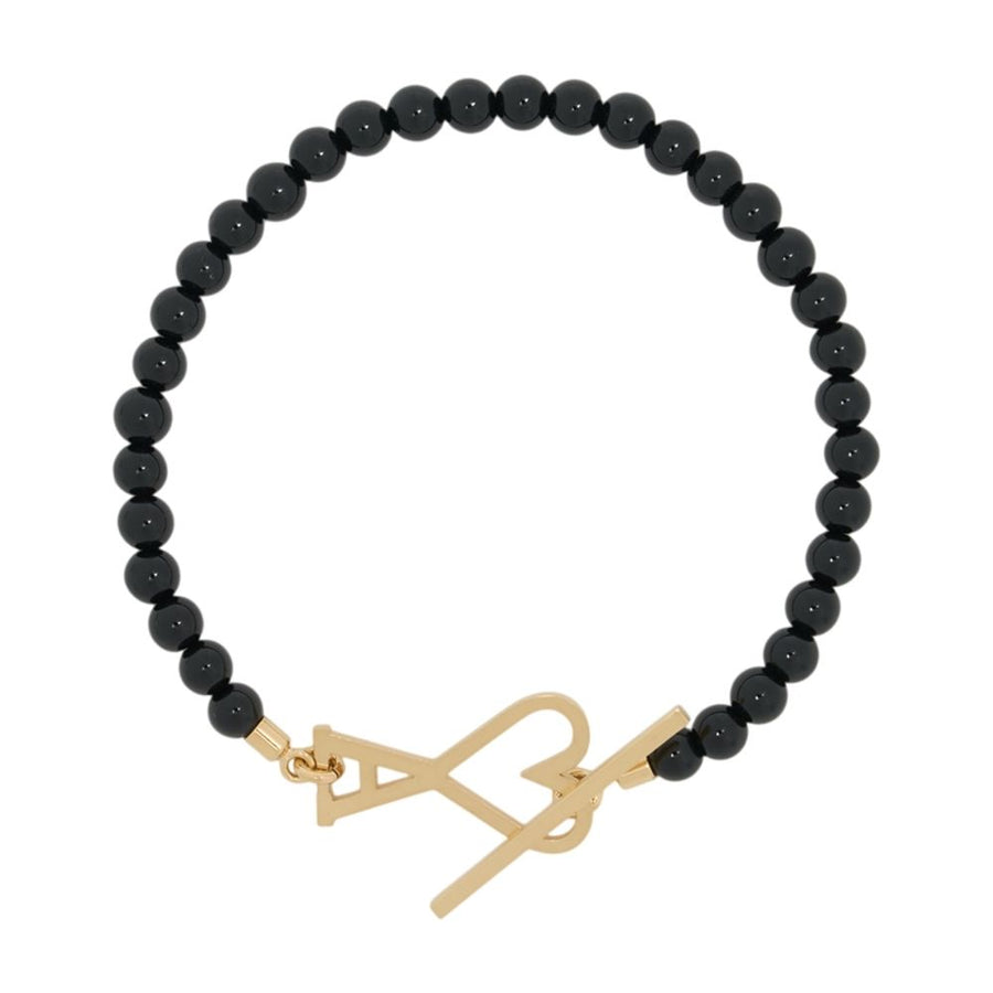AMI Paris pearls bracelet in black